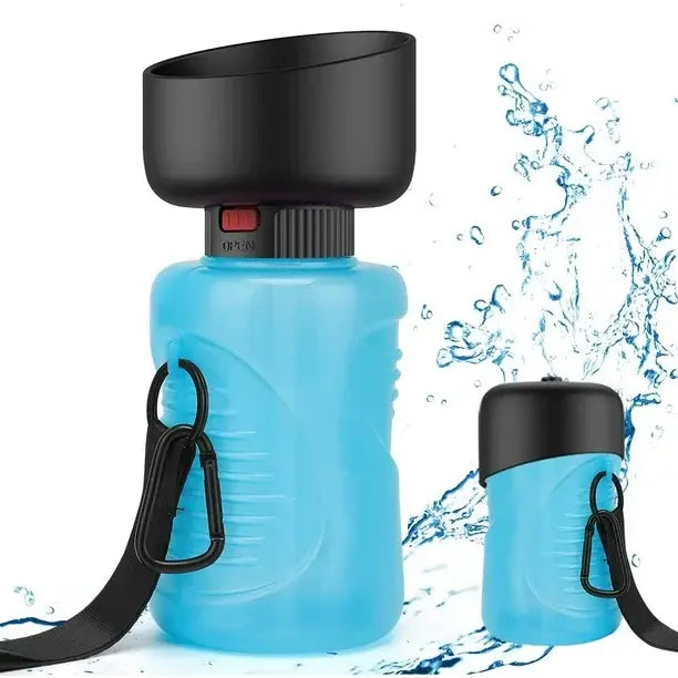 🐾 Botella de Agua Plegable para Mascotas – 650 ml | Cuenco integrado, portátil y antigoteo🐾